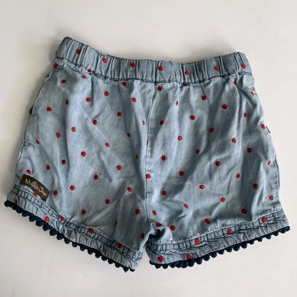 Matilda Jane Girl Aubrey Chambray Woven Shorts 6 years VGUC - Picture 2 of 4